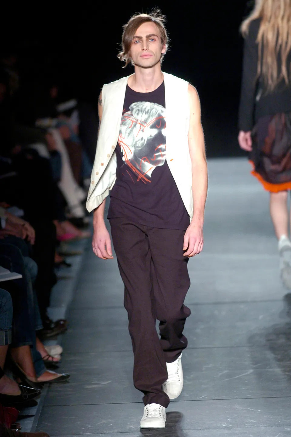 S/S2005 Ann Demeulemeester graphic tank top