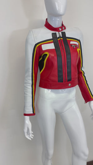 S/S 2001 Dolce & Gabbana runway
red biker Leather Jacket