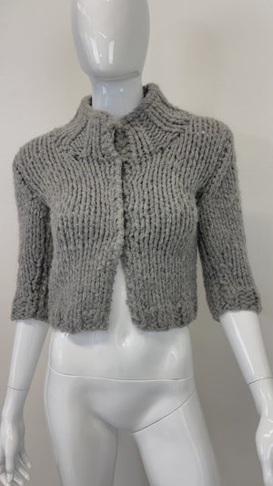 F/W 1999 Dolce & Gabbana doll wardrobe cropped knit cardigan top