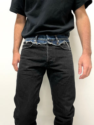 2006 Dior Homme cummerbund jeans
