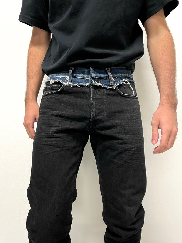 2006 Dior Homme cummerbund jeans