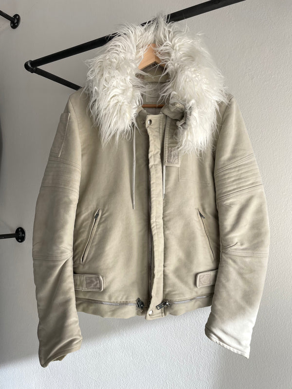 Aw1999 Helmut Lang “Séance the travail” moleskin Astro biker jacket