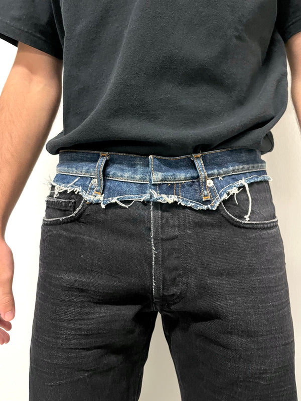 2006 Dior Homme cummerbund jeans