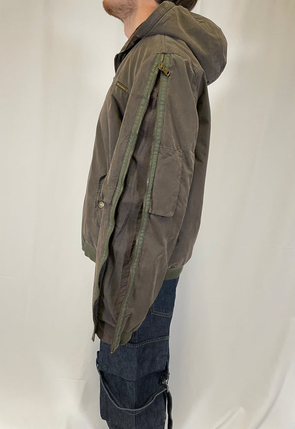 2000s  Dolce & Gabbana zip sleeves bomber jacket
