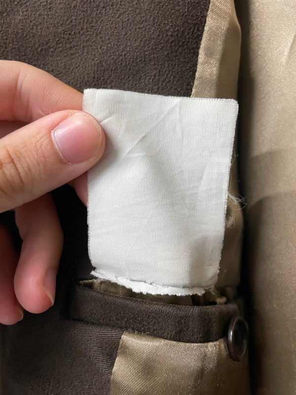 AW1996 Helmut Lang double breasted moleskin coat