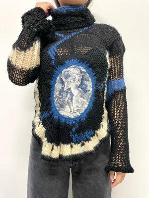 AW2007 Jean Paul Gaultier crochet knit with mask