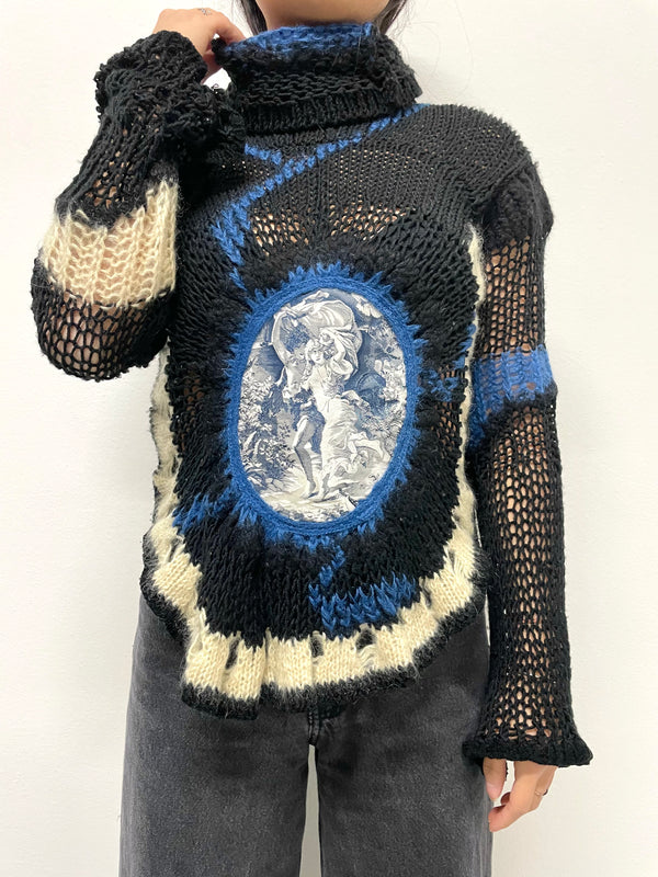 AW2007 Jean Paul Gaultier crochet knit with mask
