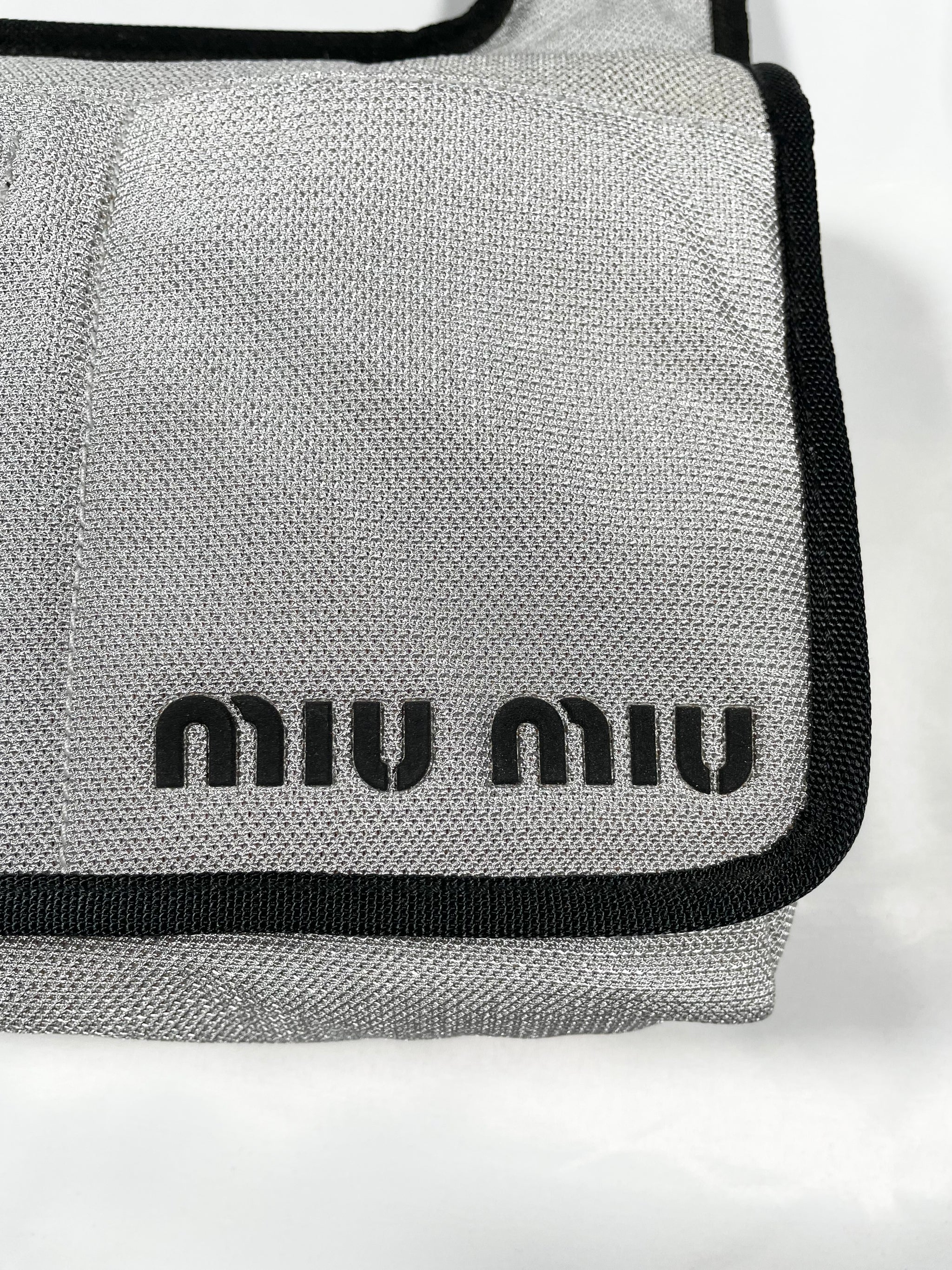 Miu Miu Tech Shoulder Bag 1999 Archive Nylon Black From