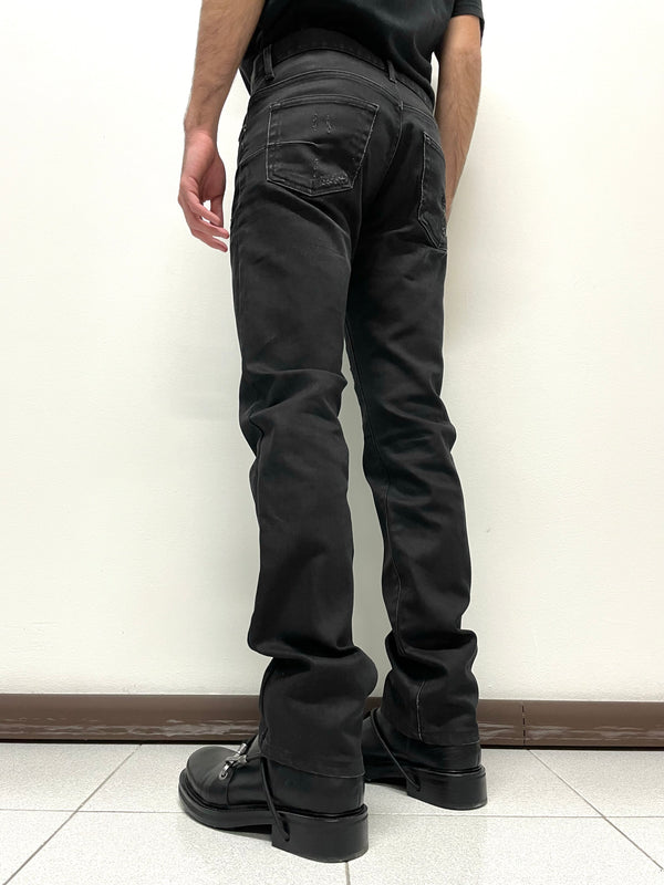 2000s Dior Homme black distressed jeans