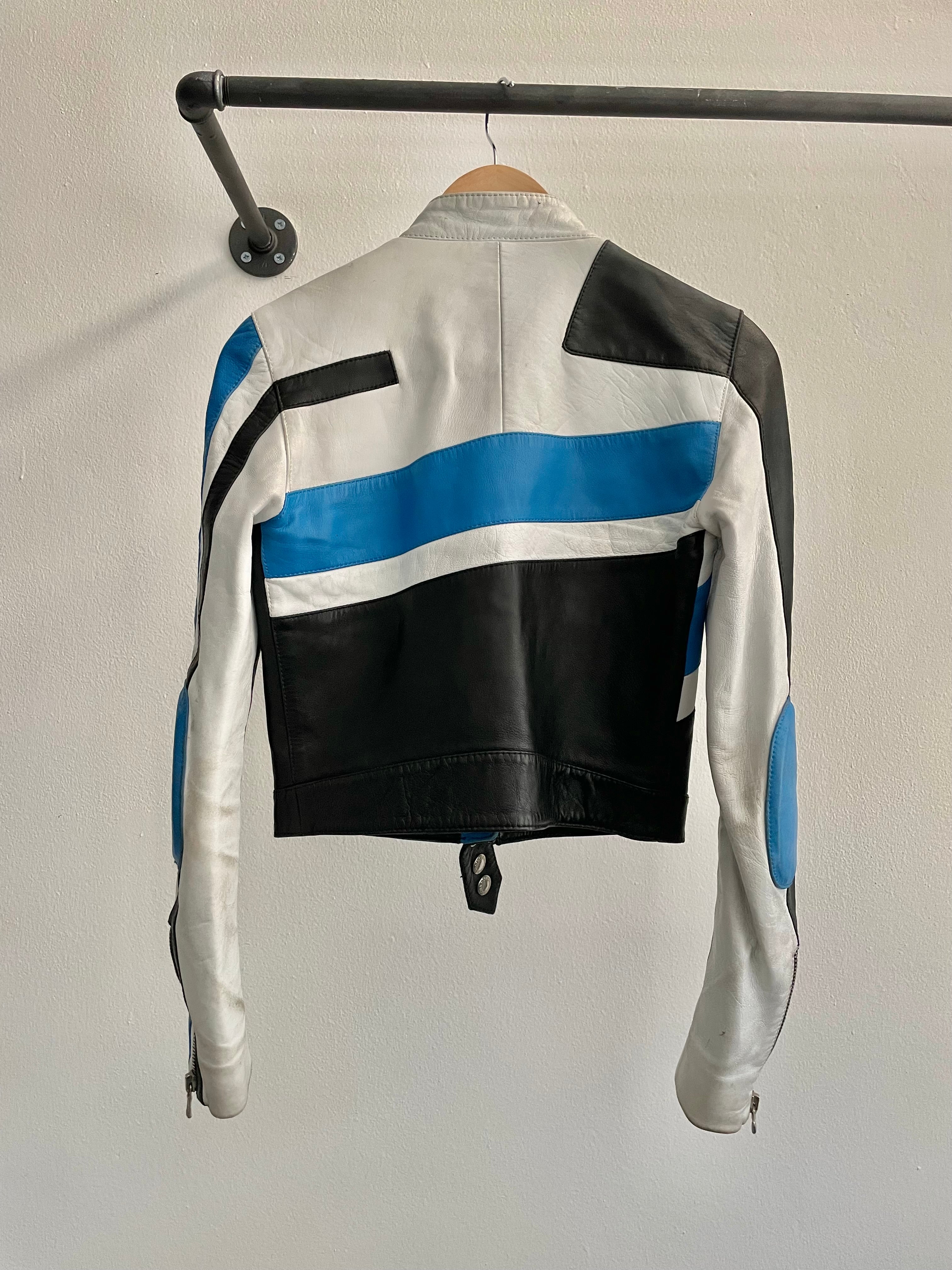 SS2001 Dolce & Gabbana biker Leather Jacket