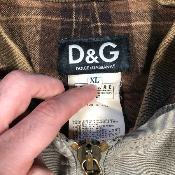 AW2003 Dolce & Gabbana zip sleeve bomber jacket