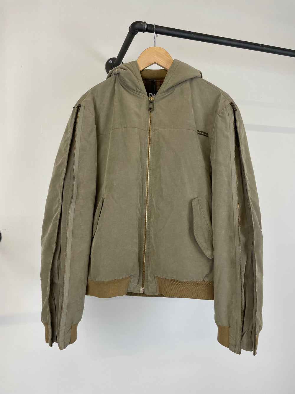 AW2003 Dolce & Gabbana zip sleeve bomber jacket