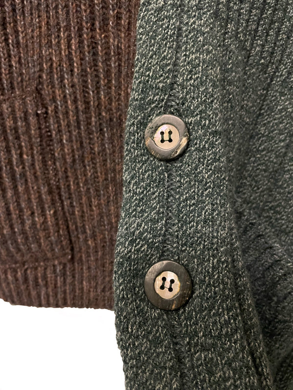 1980’s Dolce & Gabbana alpaca wool patchwork cardigan