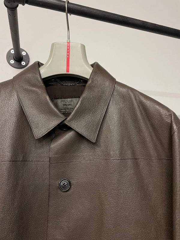 2010s Prada leather jacket