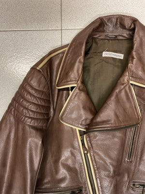 1990s Emporio Armani biker leather jacket