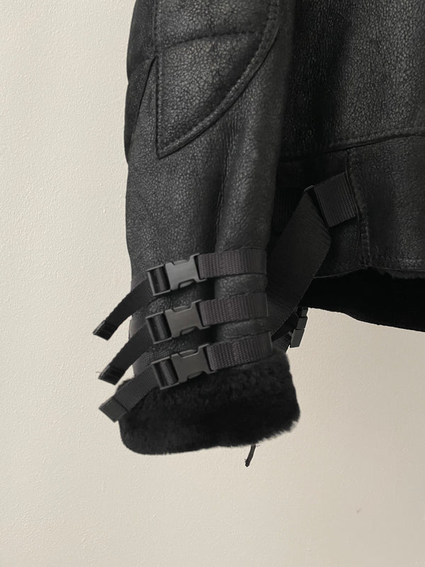 AW2007 Dior × Hedi Slimane "Navigate" shearling leather  jacket