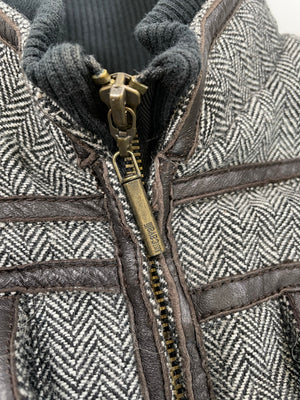 1990s Roberto Cavalli bondage cargo bomber jacket