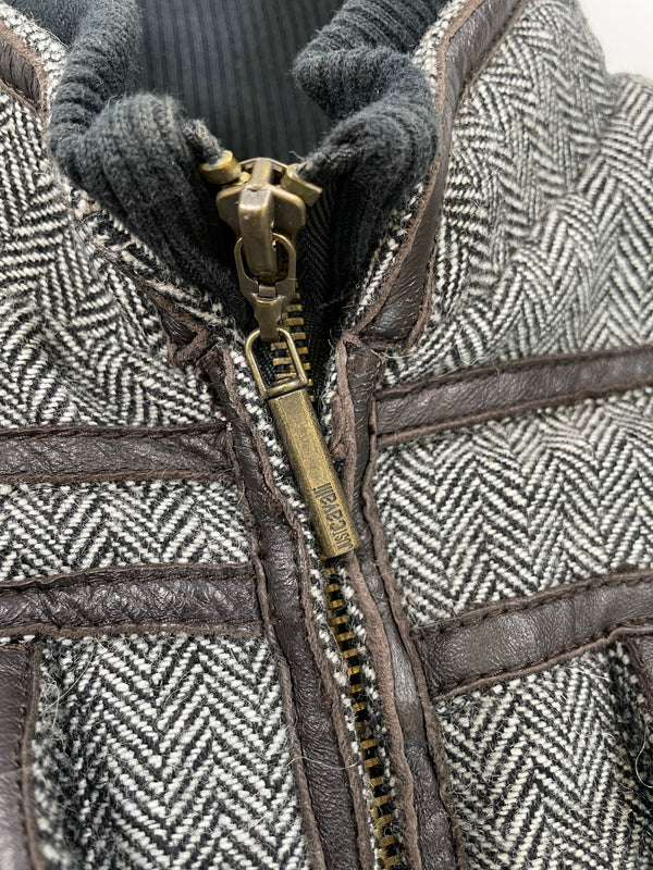 1990s Roberto Cavalli bondage cargo bomber jacket