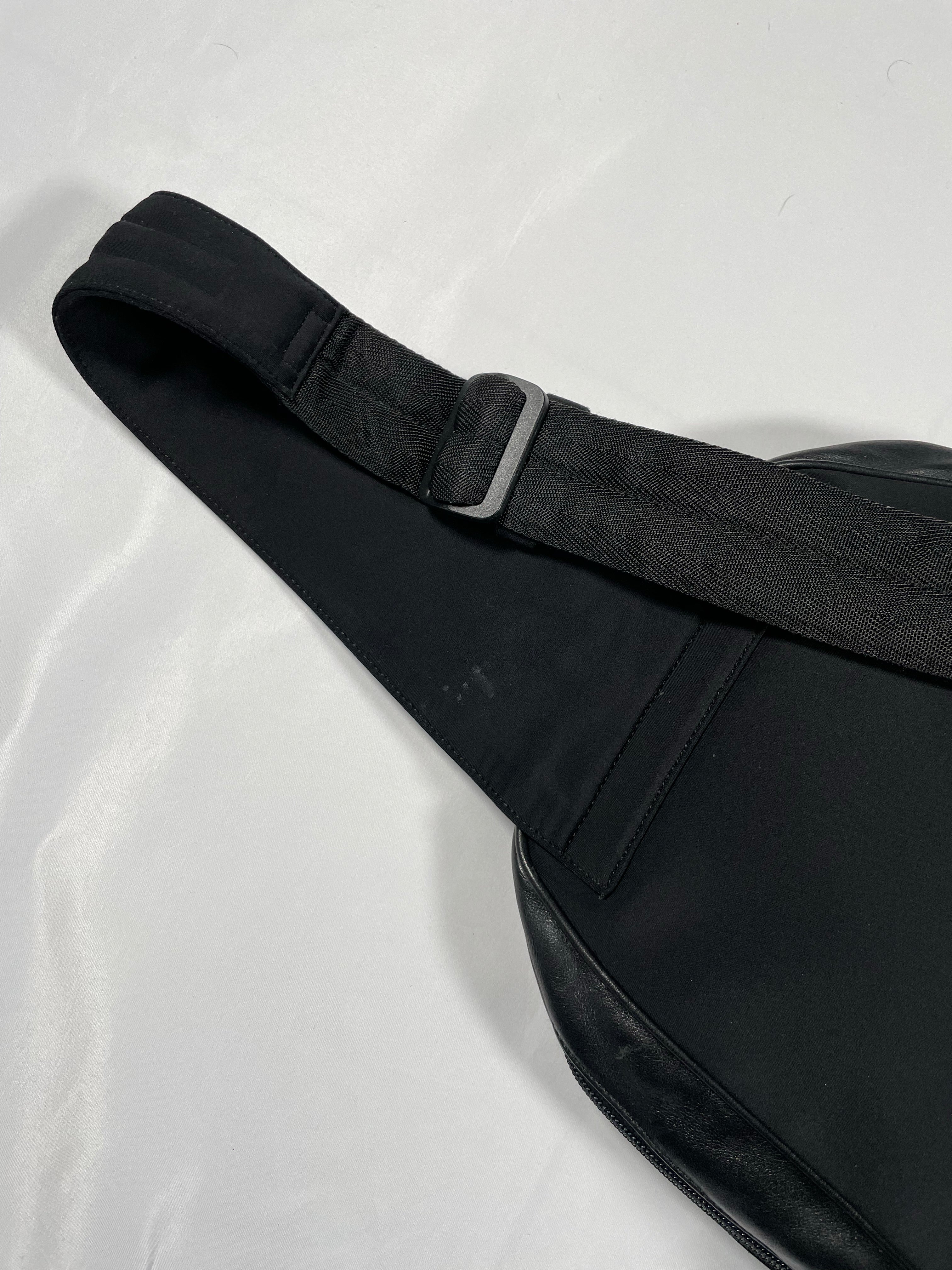 1999 Miu Miu black leather crossbody bag