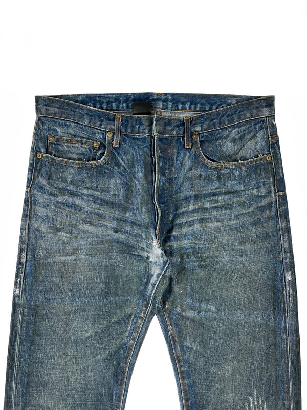 AW2003 Dior Homme waxed jeans