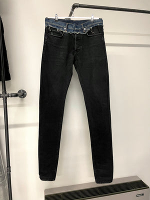 2006 Dior Homme cummerbund jeans