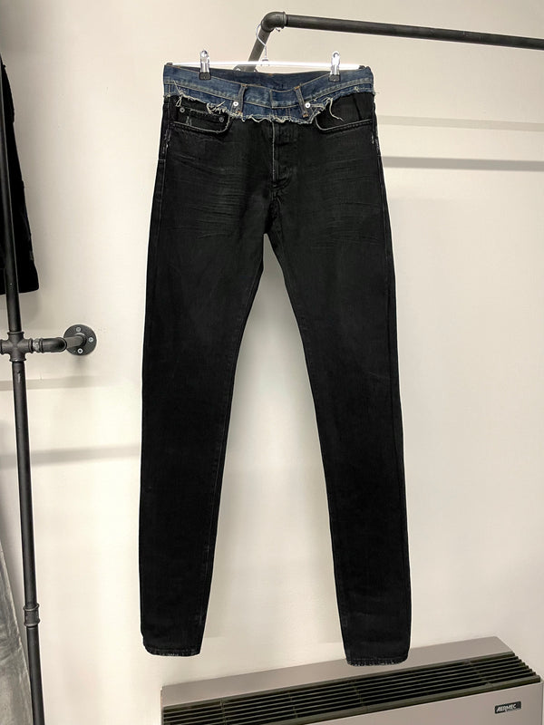 2006 Dior Homme cummerbund jeans