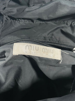 SS1999 Miu Miu black leather crossbody bag