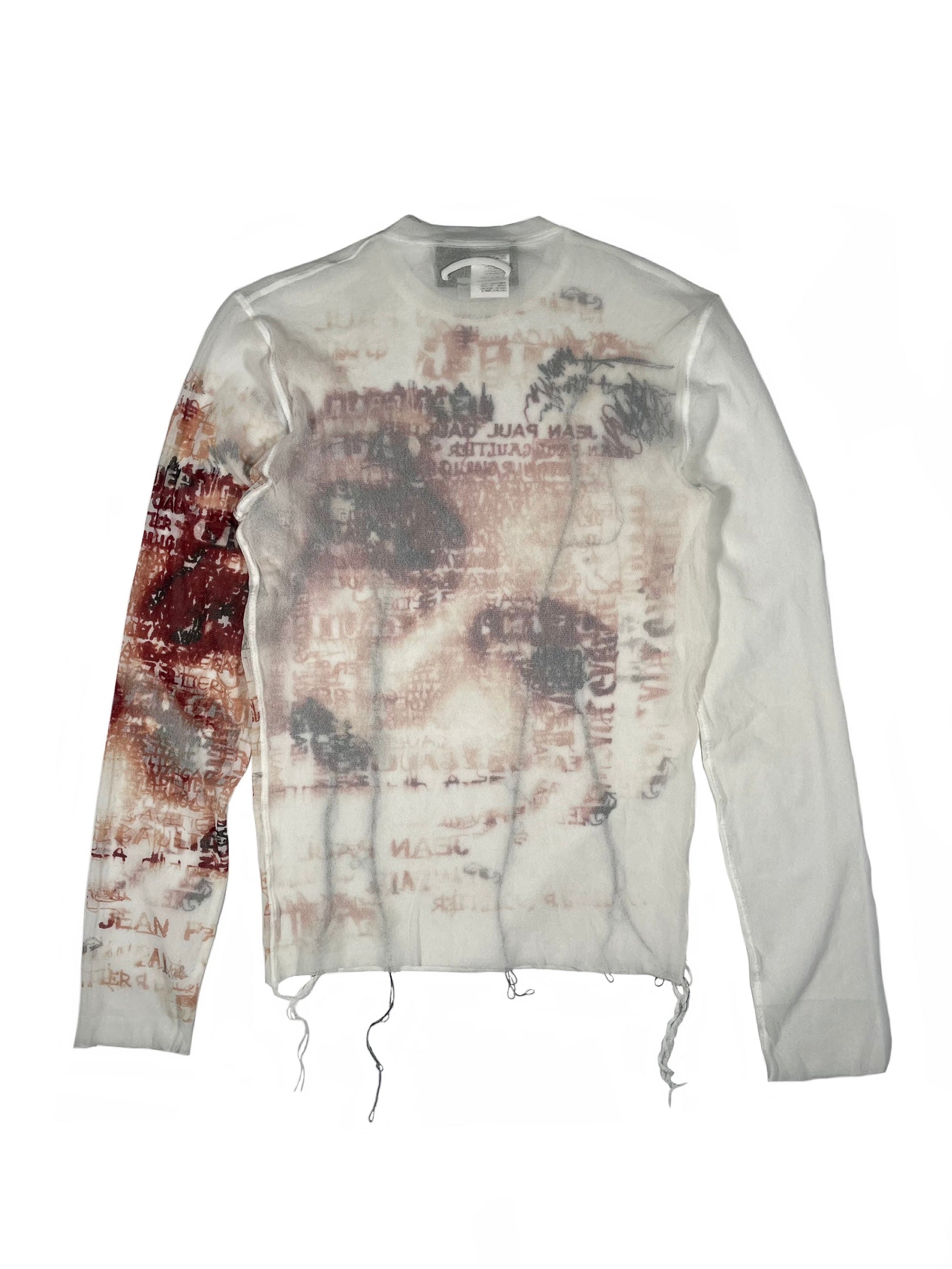 SS2002 Jean Paul Gaultier eye patchwork top