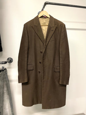 AW1996 Helmut Lang double breasted moleskin coat