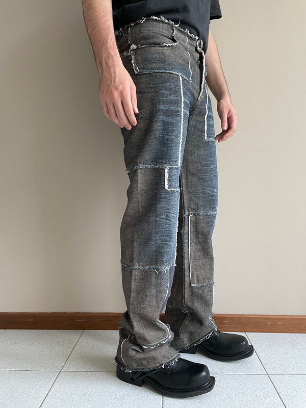 1990s Jean Paul Gaultier patchwork jeans