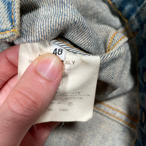 Helmut lang vintage sanded broken denim