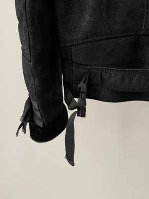 AW2007 Dior × Hedi Slimane "Navigate" shearling leather  jacket