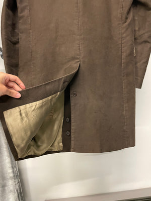 AW1996 Helmut Lang double breasted moleskin coat