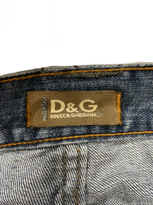 AW2005 Dolce & Gabbana patchwork cargo Denim