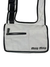 Load image into Gallery viewer, SS1999 Miu Miu silver technical crossbody bag
