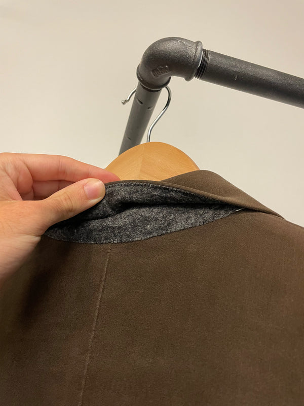 AW1996 Helmut Lang double breasted moleskin coat