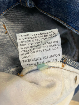 AW2007 Dior Homme waxed blue denim