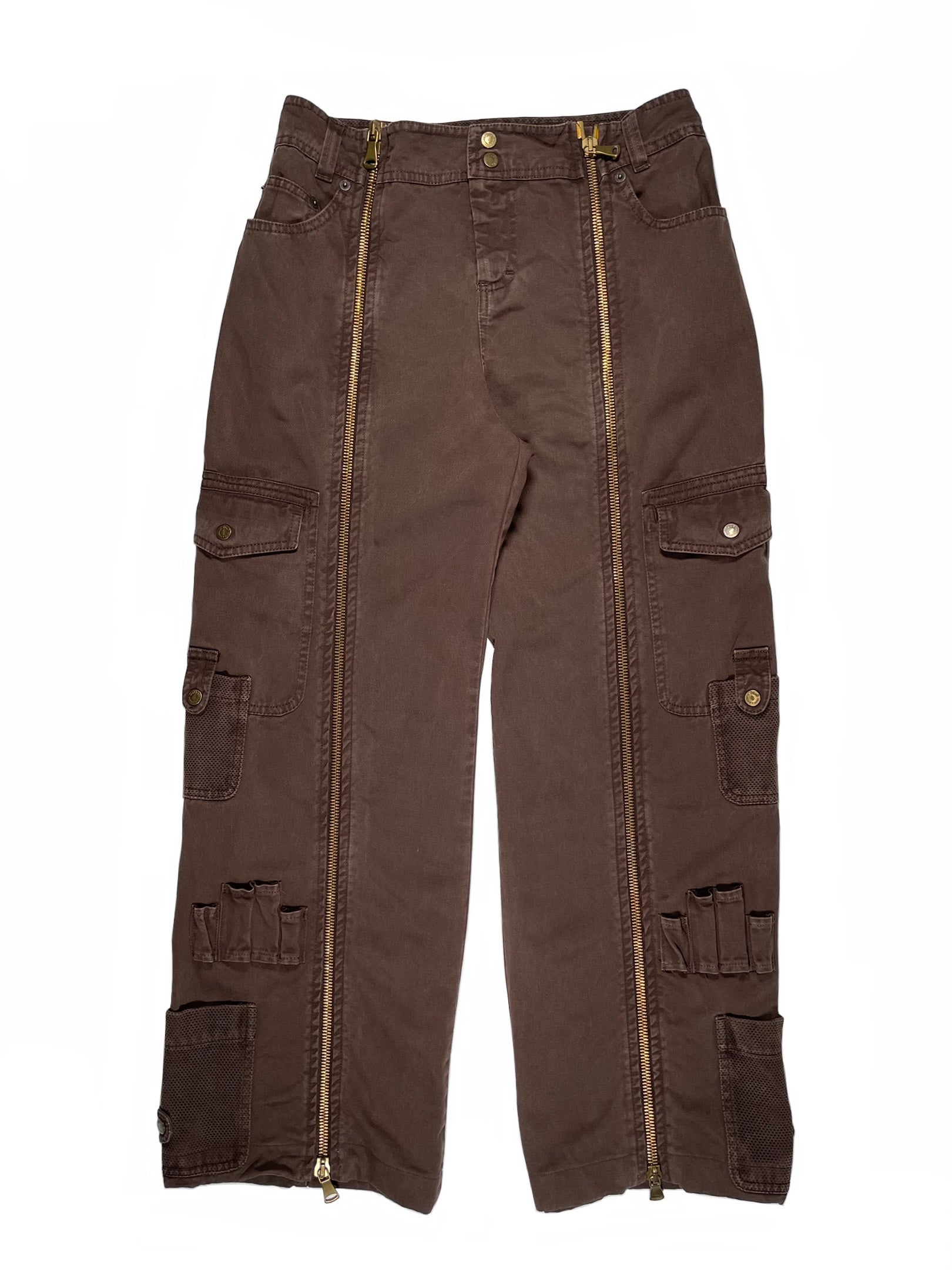 2004 Dolce & Gabbana full zipper cargo pants