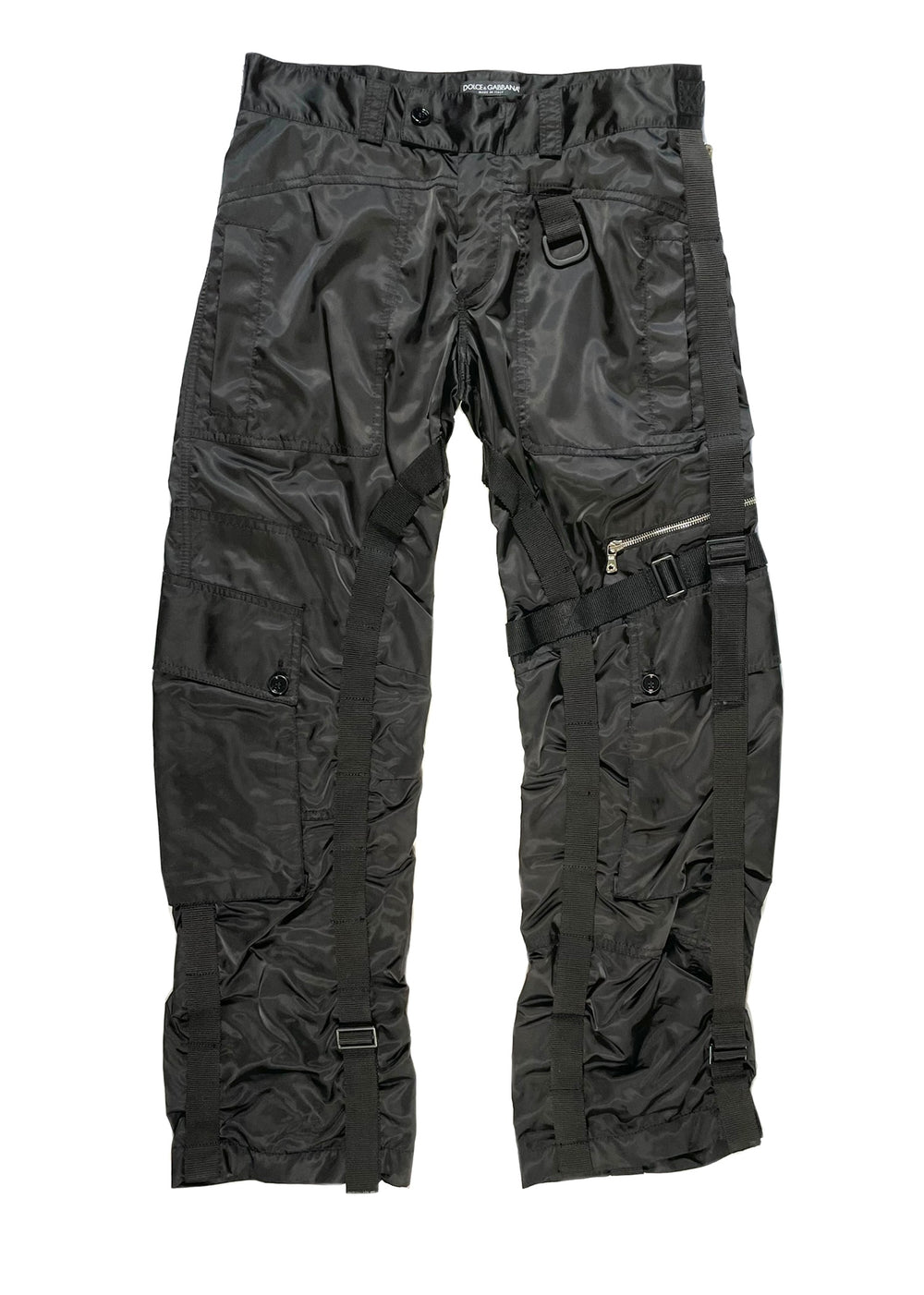 AW2003 Dolce & Gabbana Nylon Bondage Pants