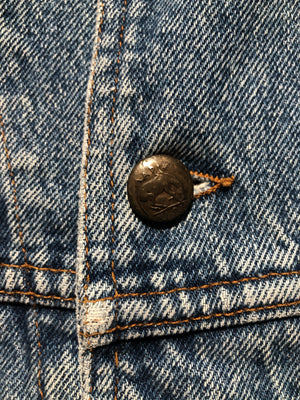 1980s Katharine Hamnett oversize cargo denim jacket