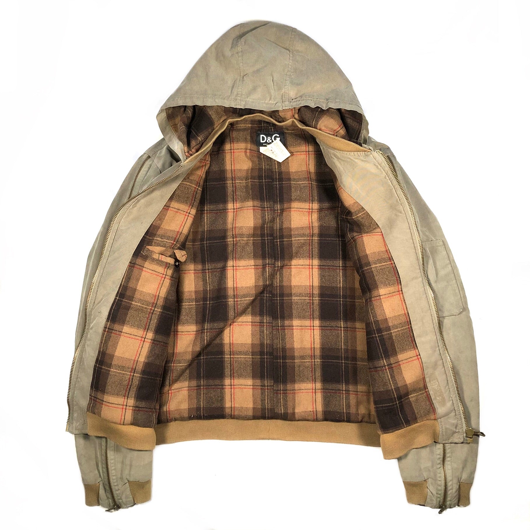 AW2003 Dolce & Gabbana zip sleeve bomber jacket – elevated
