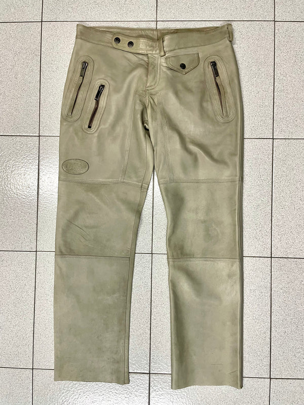 2000s Dolce & Gabbana leather biker pants