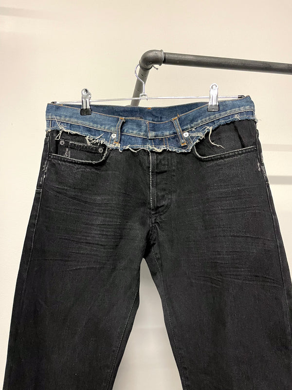 2006 Dior Homme cummerbund jeans