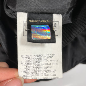 1990s Roberto Cavalli bondage bomber jacket