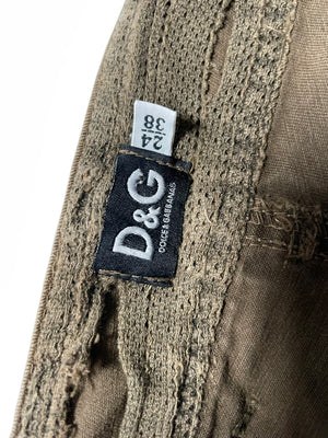 2000’s Dolce & Gabbana full zipper cargo pants