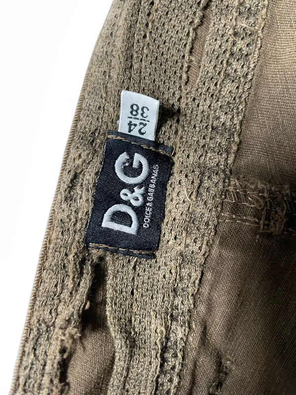2000’s Dolce & Gabbana full zipper cargo pants