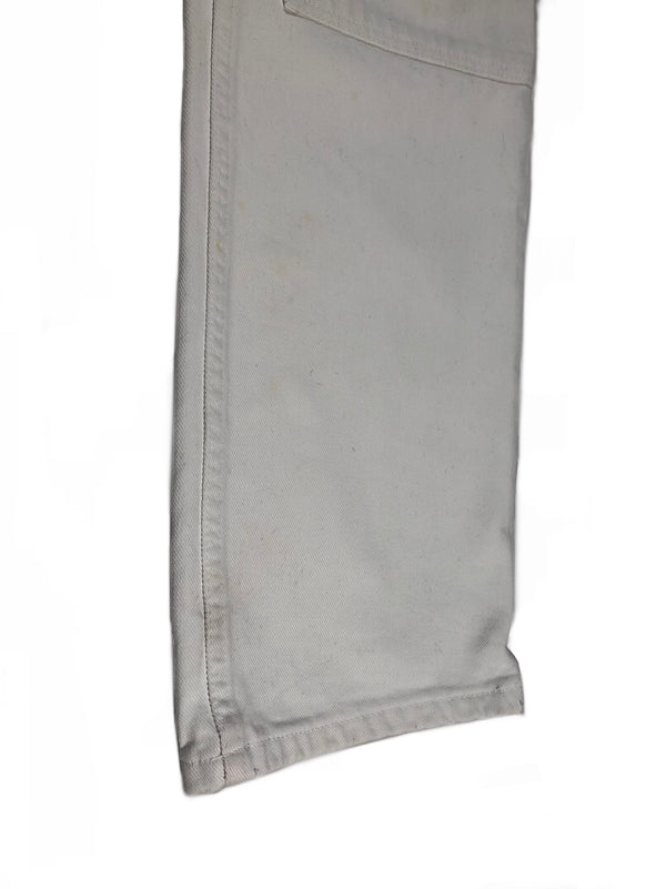 1999 Helmut Lang double knee carpenter ice white pants