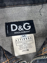 Load image into Gallery viewer, Dolce &amp; Gabbana zipper shredder denim jacket
