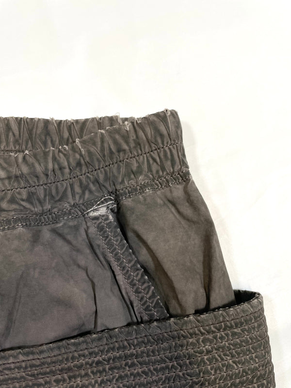 2000s Rick Owens dust grey creatch cargo pants