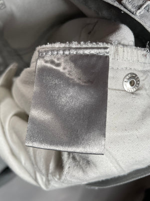 2000s Dior Homme silver coated denim